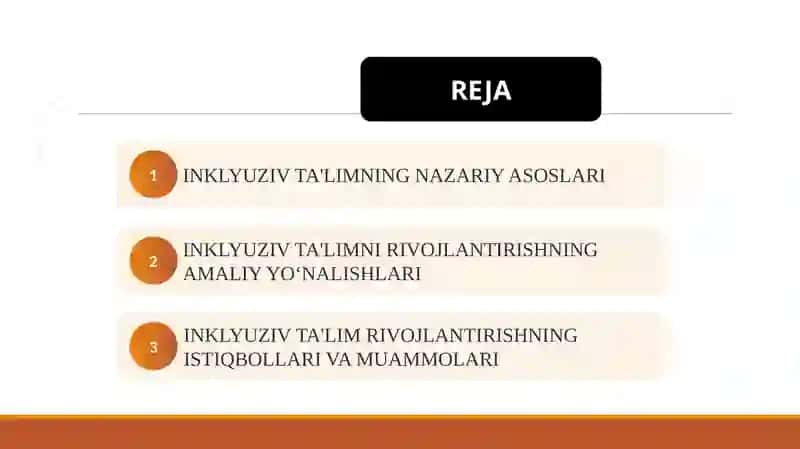 Inklyuziv ta'lim tamoyillari rivojlanish isdiqbollar 2