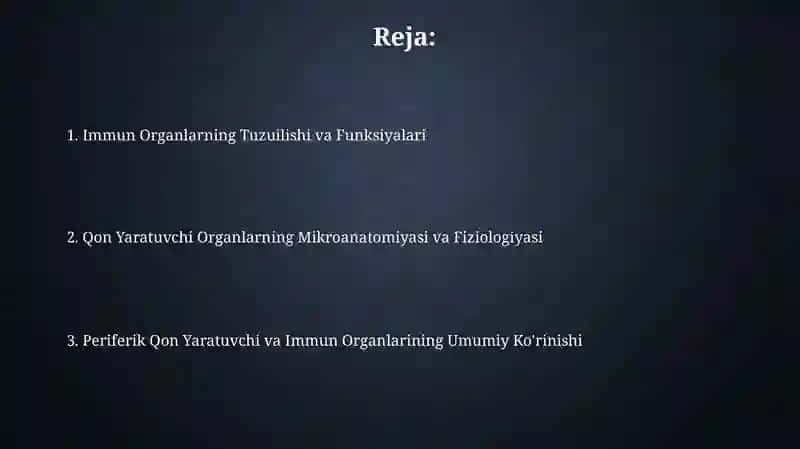 Periferik qon yaratuvchi va immun azolar 2