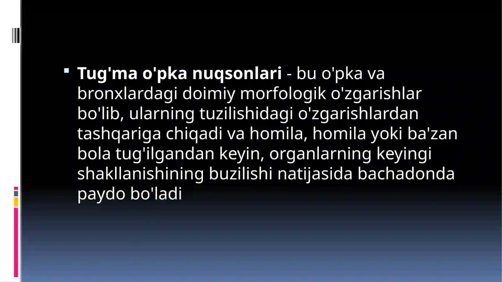 Bolalarda nafas yo'llarining tug'ma nuqsonlari 2