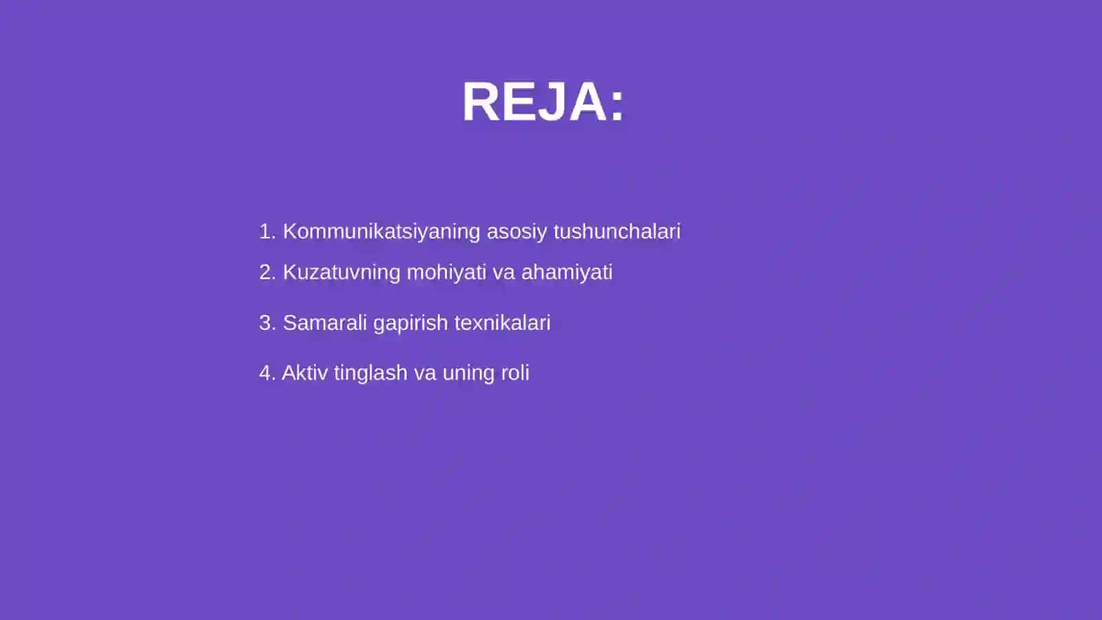 Kommunikatsiyadagi kuzatuvlar 2