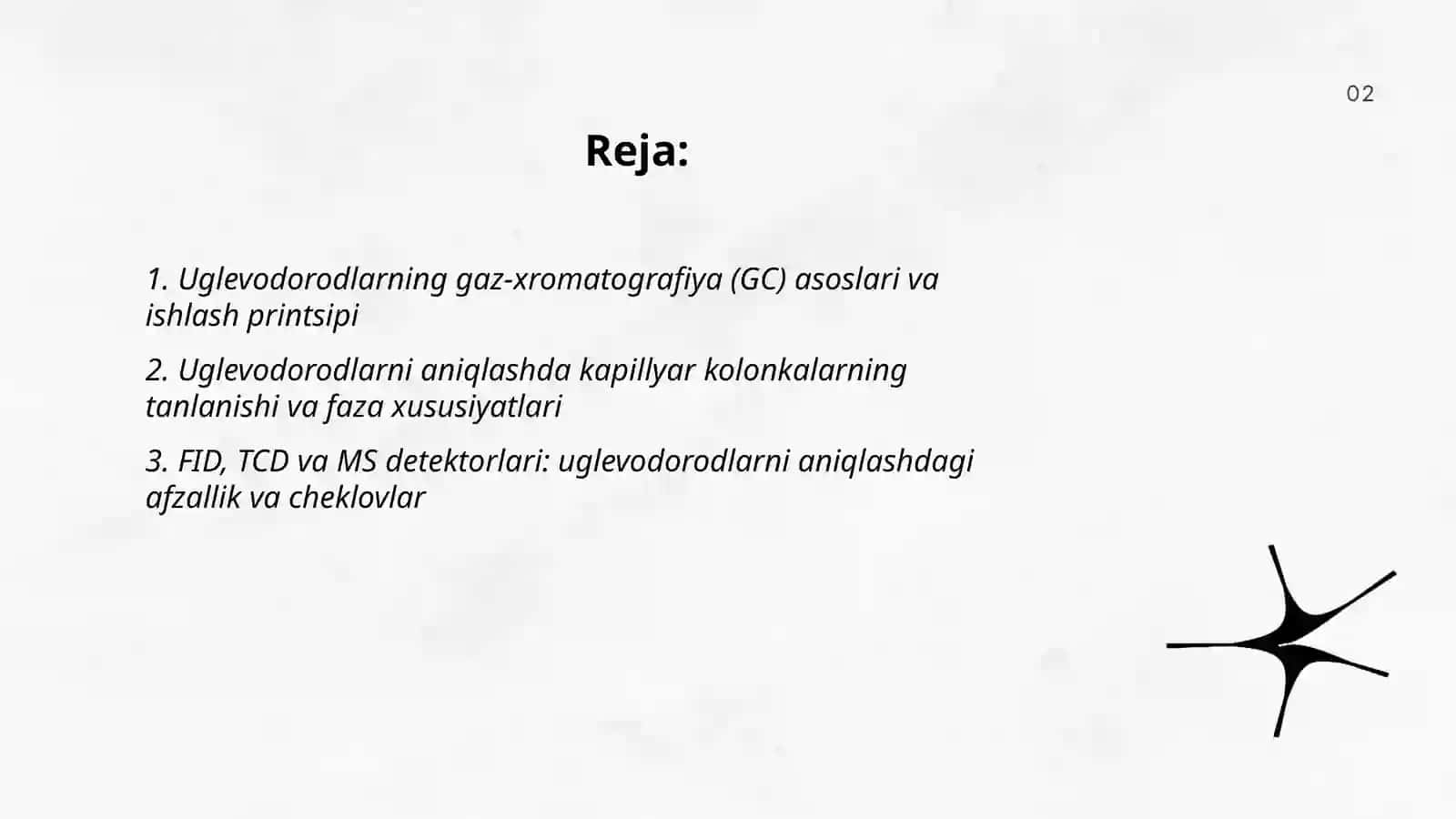 Uglevodorodlarning tahlilida xromatotografiya usullarining qo'llanilishi 2