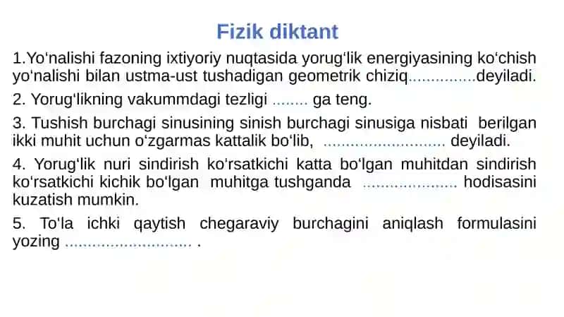 Fizik diktant 2