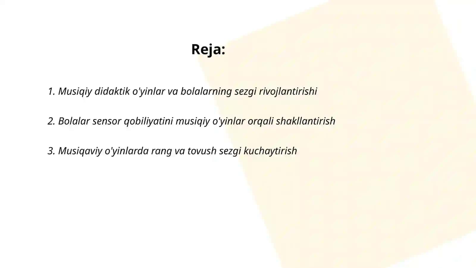 Musiqiy didaktik o'yinlar va bolalarning sezgi rivojlantirishi 2