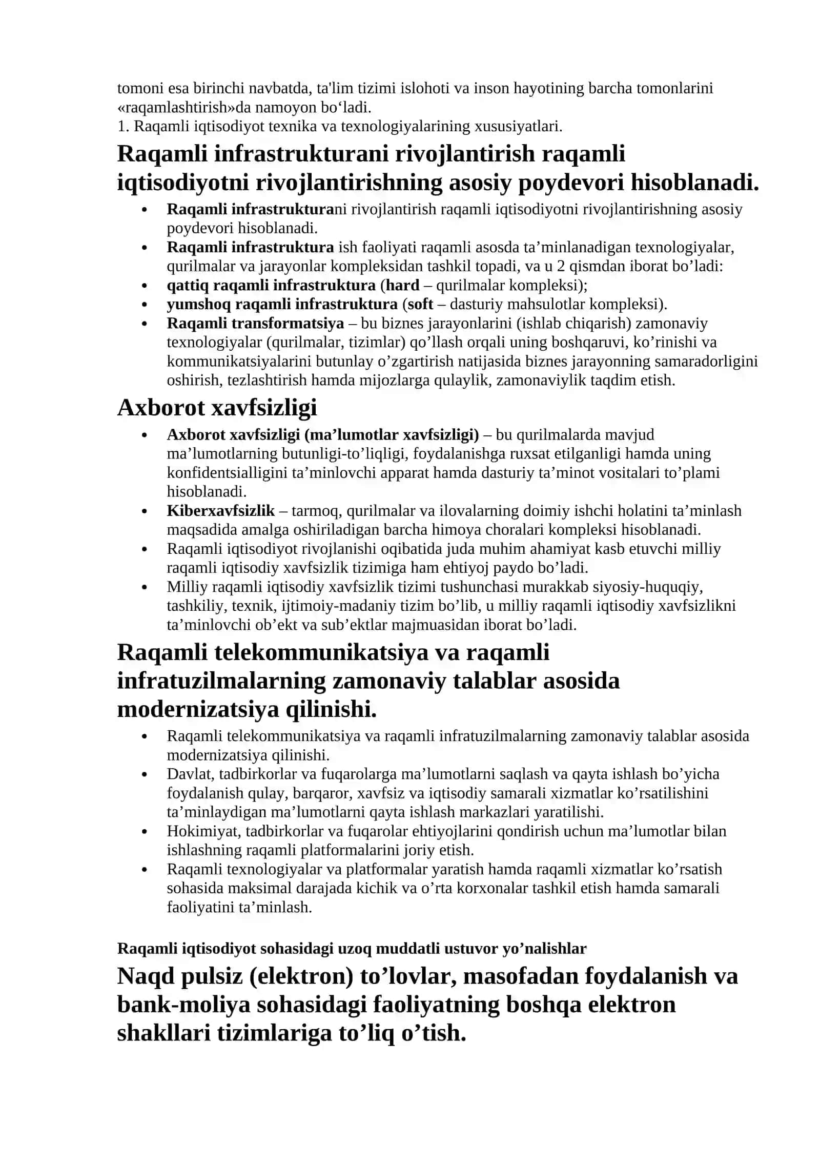 5-mavzu. Raqamli iqtisodiyotning rivojlanish darajasini baholash metodologiyasi 2