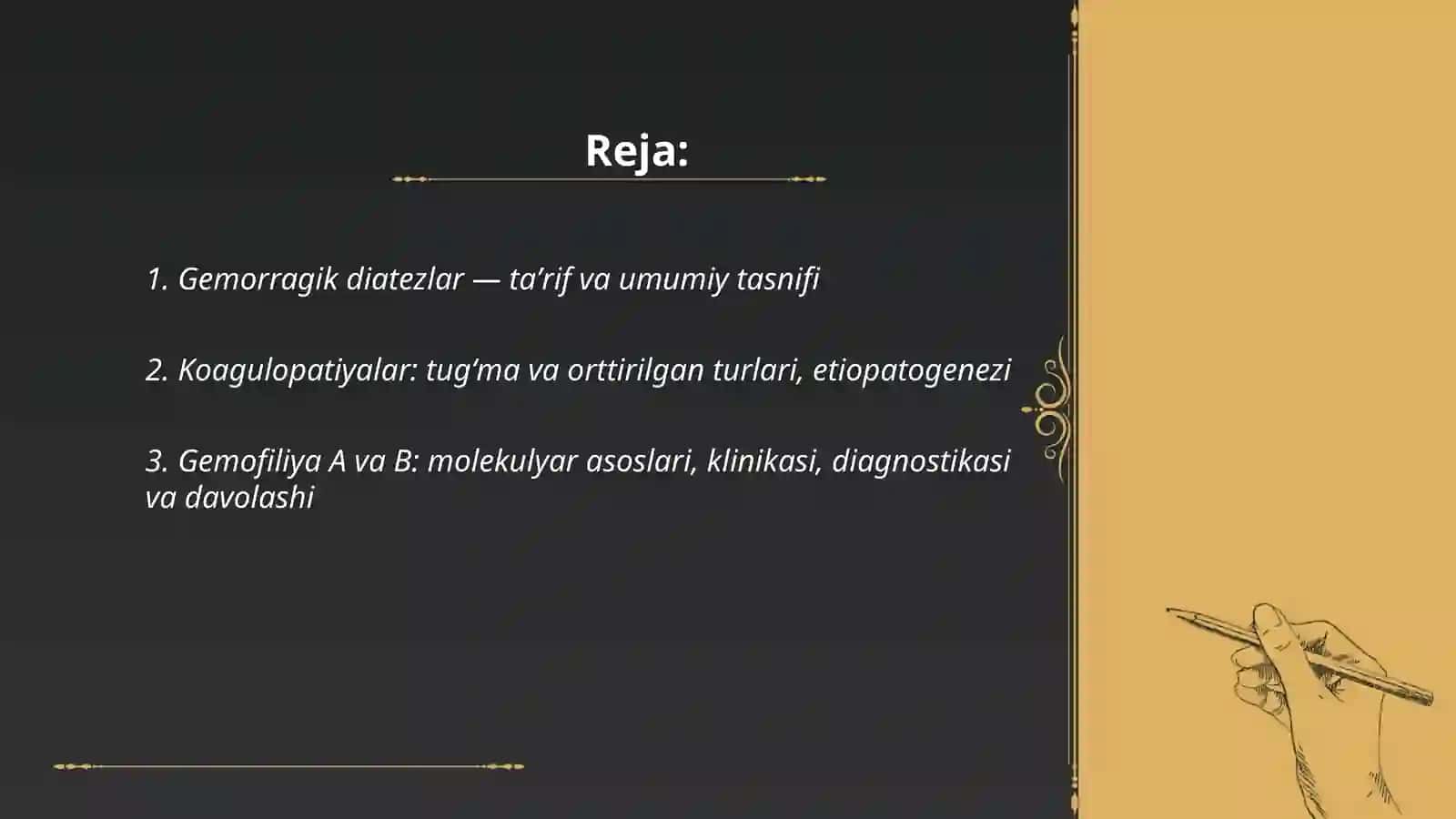 Gemorragik Diatezlar va Koagulopatiyalar 2
