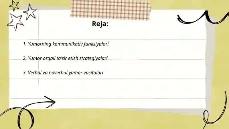 Yumor kommunikativ ta’sir etish vositasi 2