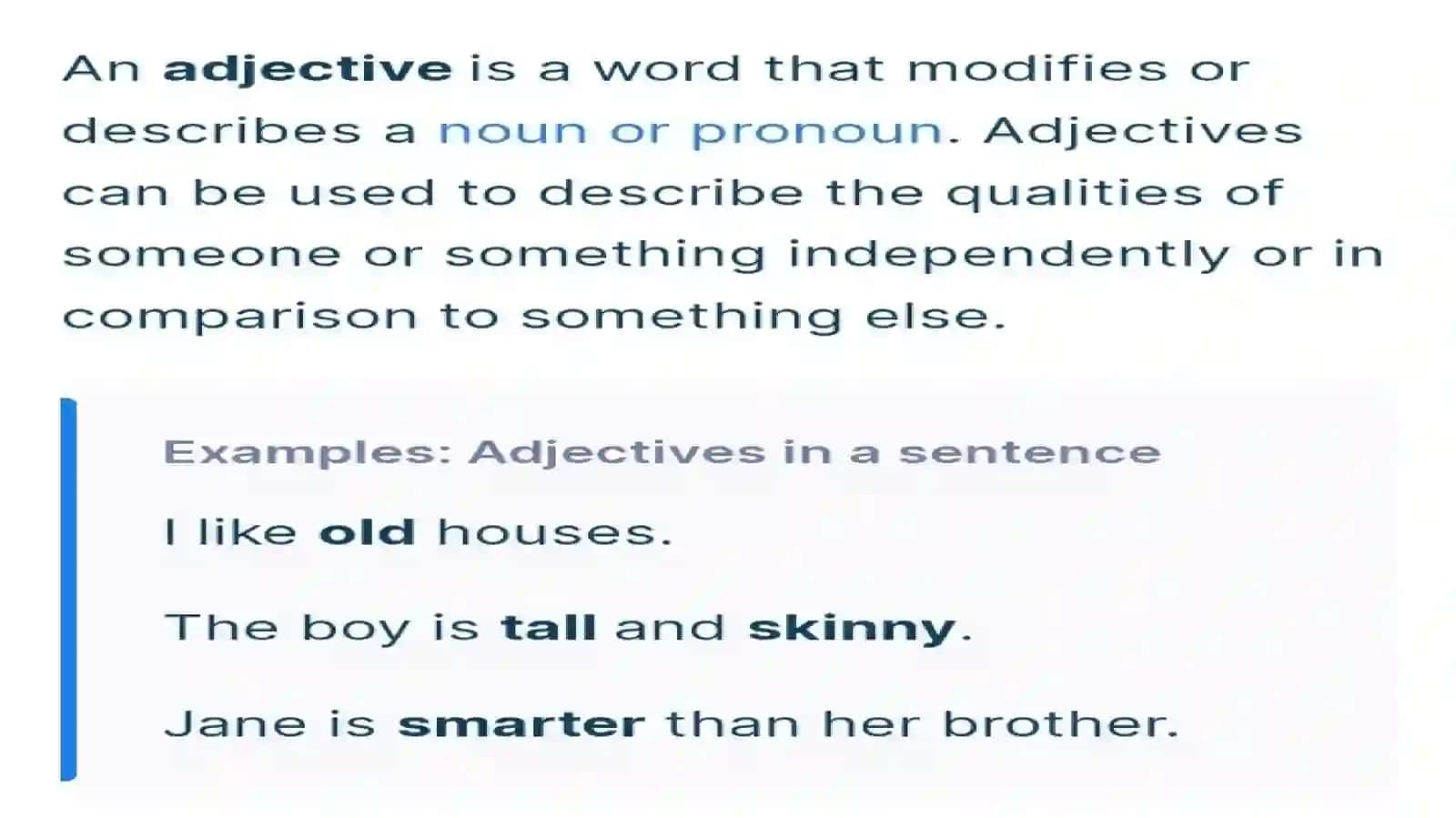 The adjective and its categories 2