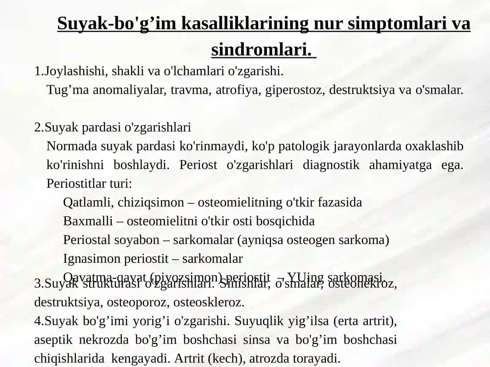 Suyak-bo'g’im kаsаlliklаrining nur tashxisi 2