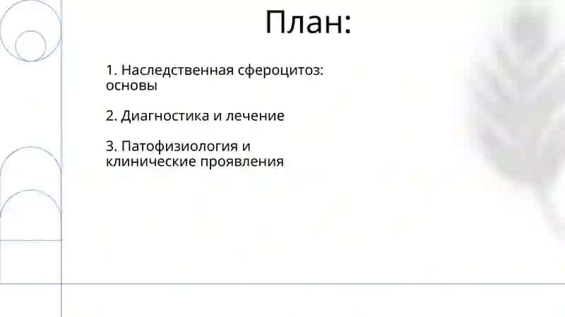 Наследственный микросфероцитоз 2