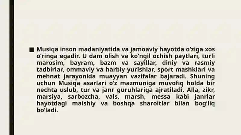 Musiqiy faoliyat turlari 2