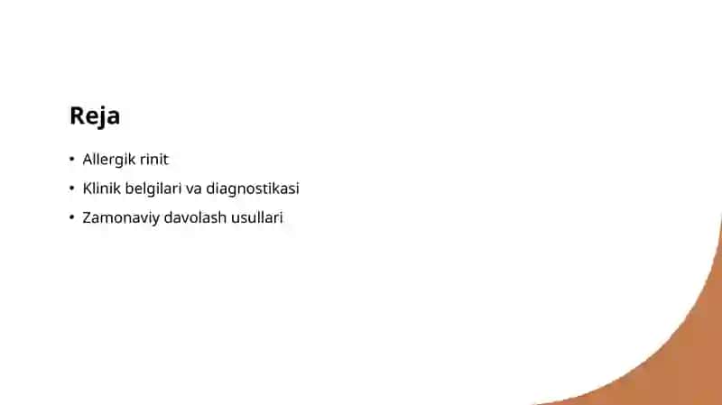 Allergik rinit va uni zamonaviy davolash usullari 2