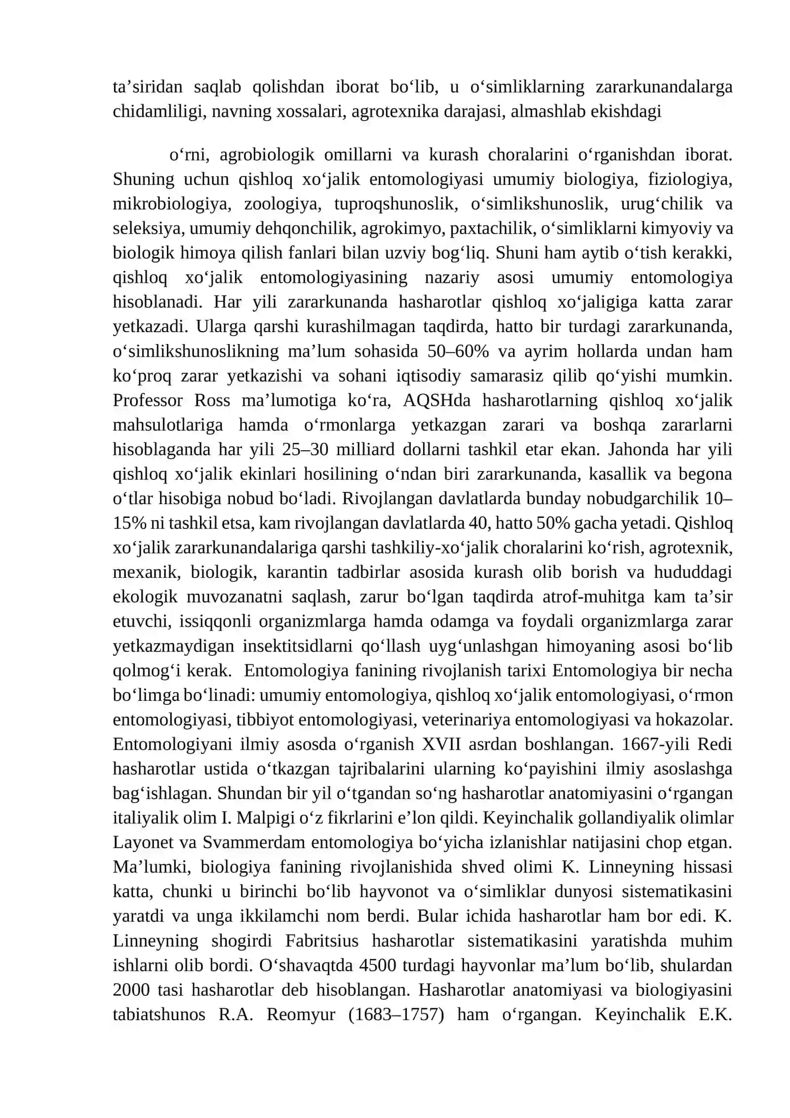 QISHLOQ XO‘JALIGI EKINLARINING ZARARKUNANDALARGA QARSHI CHIDAMLILIGI 2