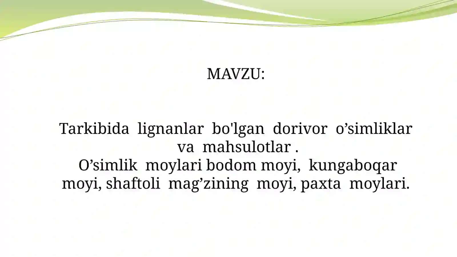 Mustaqil ish(slayd) 2