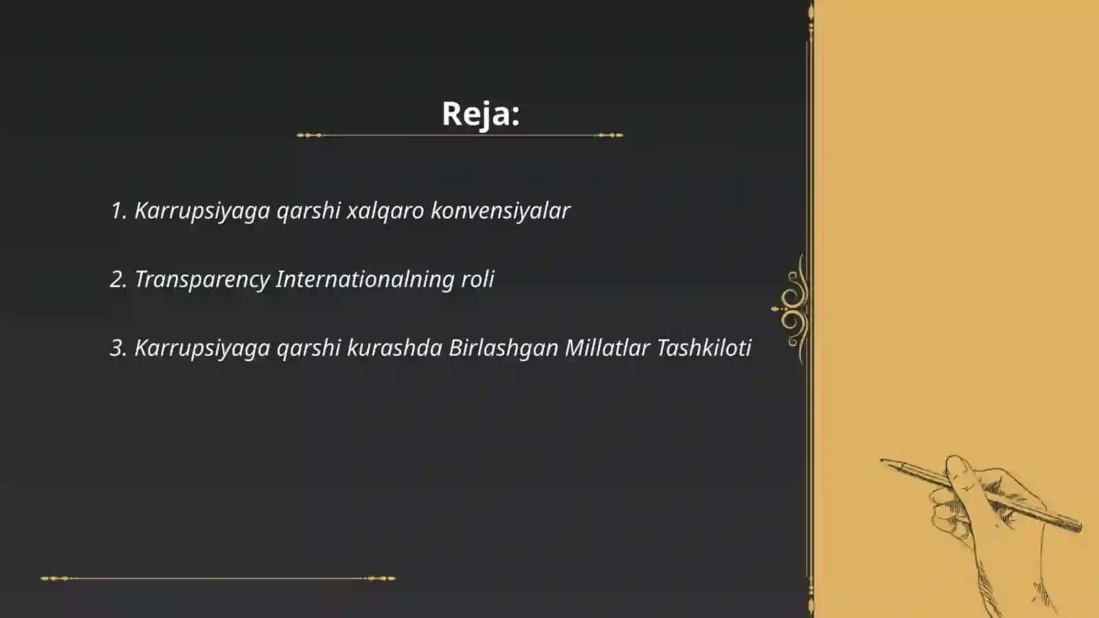 Karrupsiyaga xalqaro tajriba 2