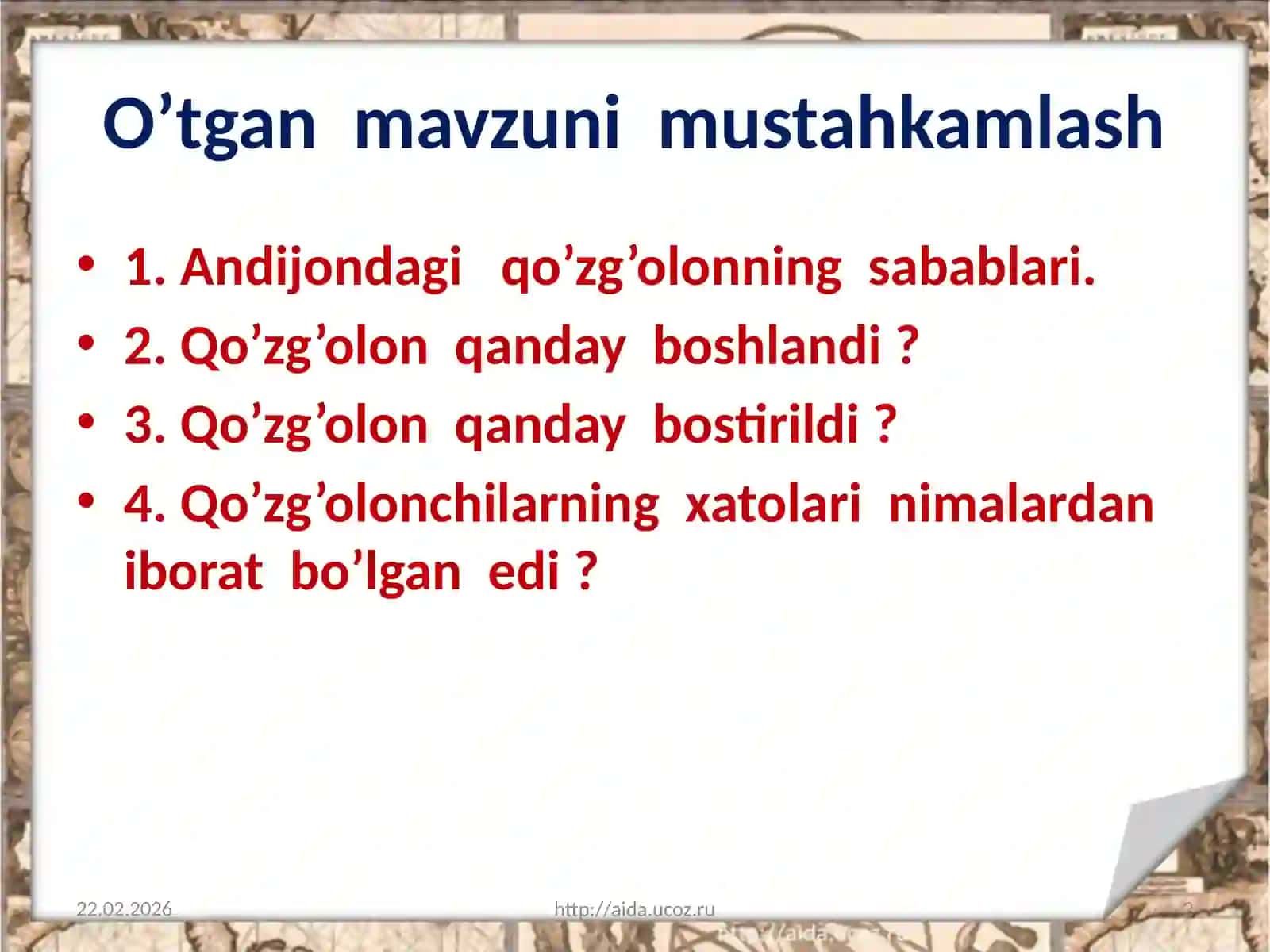 9-sinf O’zbekiston tarixi fani darsligi 2