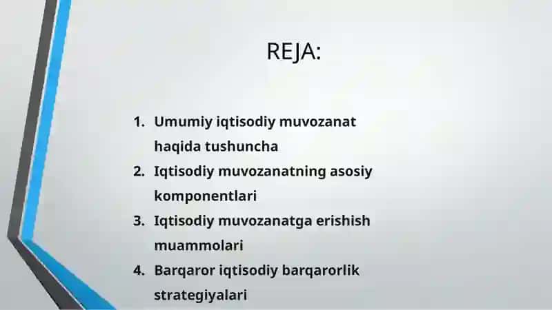 Umumiqtisodiy muvozanat va unga erishish yo’llari 2
