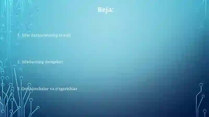 Lotin tilida sifat darajalar tasnifi 2