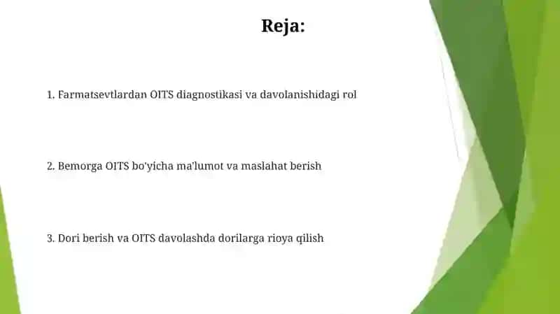 OITSga qarshi kurashish chora tadbirlari 2
