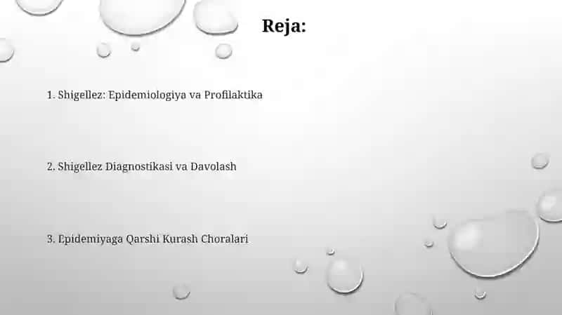 Shigellez: Epidemiologiya va Profilaktika 2