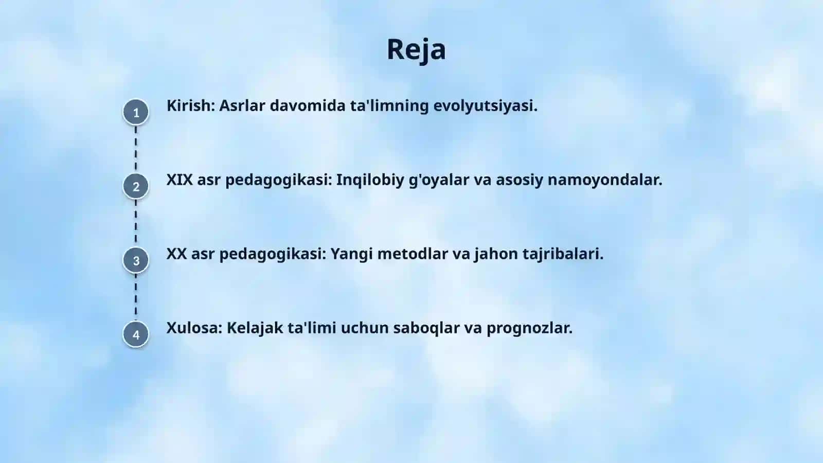 XIX VA XX ASR da jahon pedagogika rivoji 2