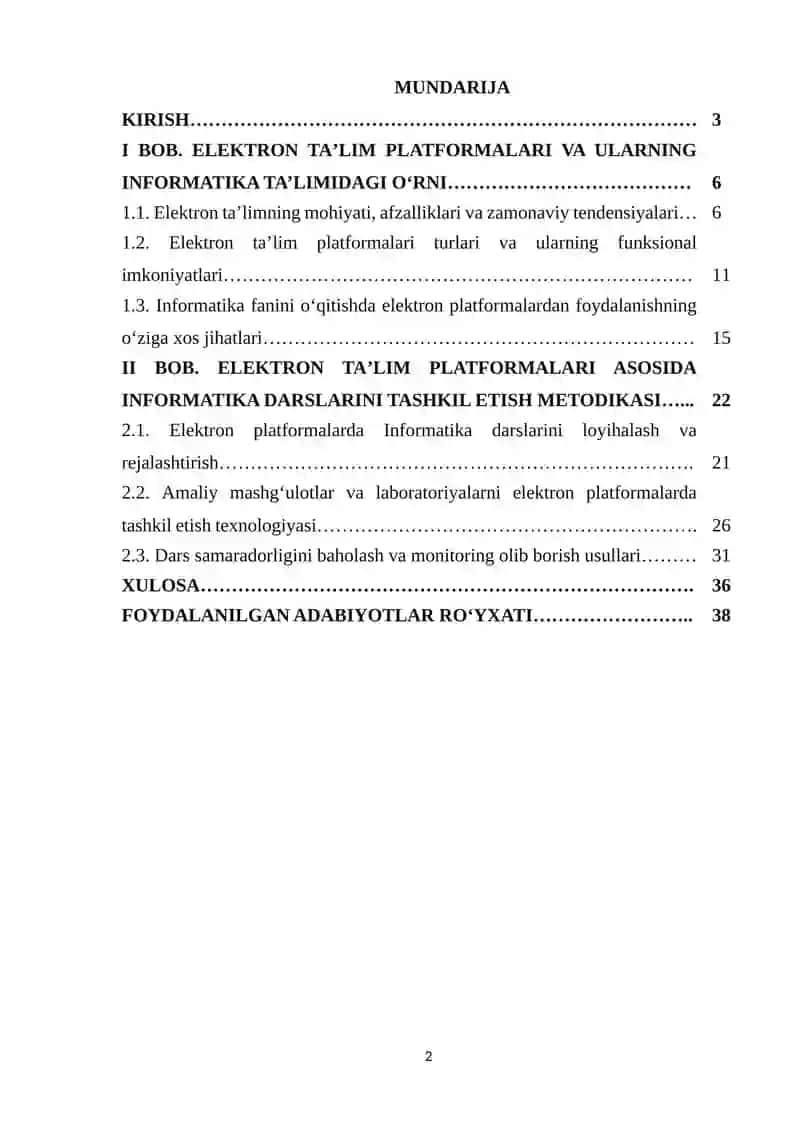Informatika oʻqitish metodikasi fanidan Elektron taʼlim platformalari orqali darslarni tashkil etish 2