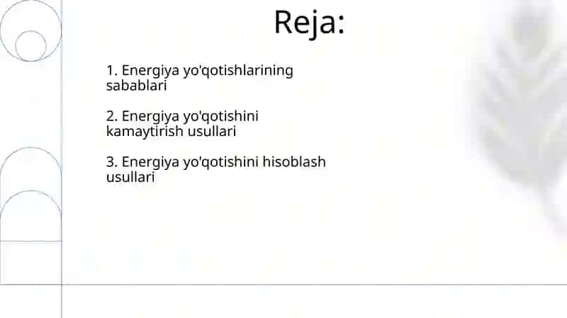 Liniya va transformatorlarda elektr energiya isrofi 2