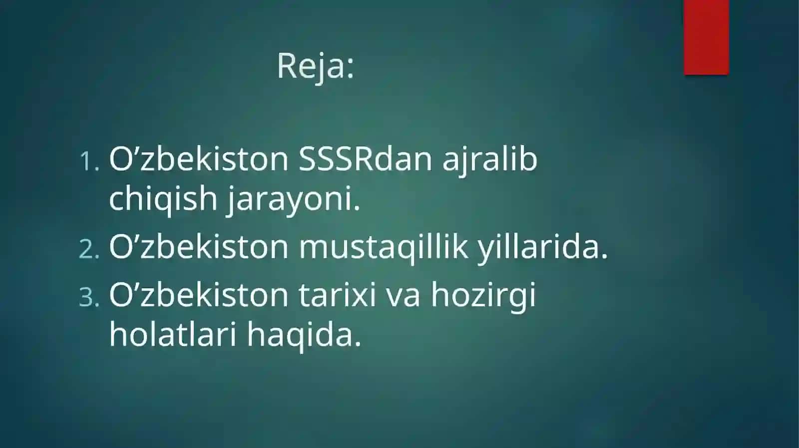 O'zbekiston Respublikasining tashkil topishi tarixiy ahamiyati 2