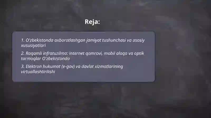 O'zbekistonda axborotlashgan jamiyatning xususiyatlari va virtuallashtirish jarayonlari 2