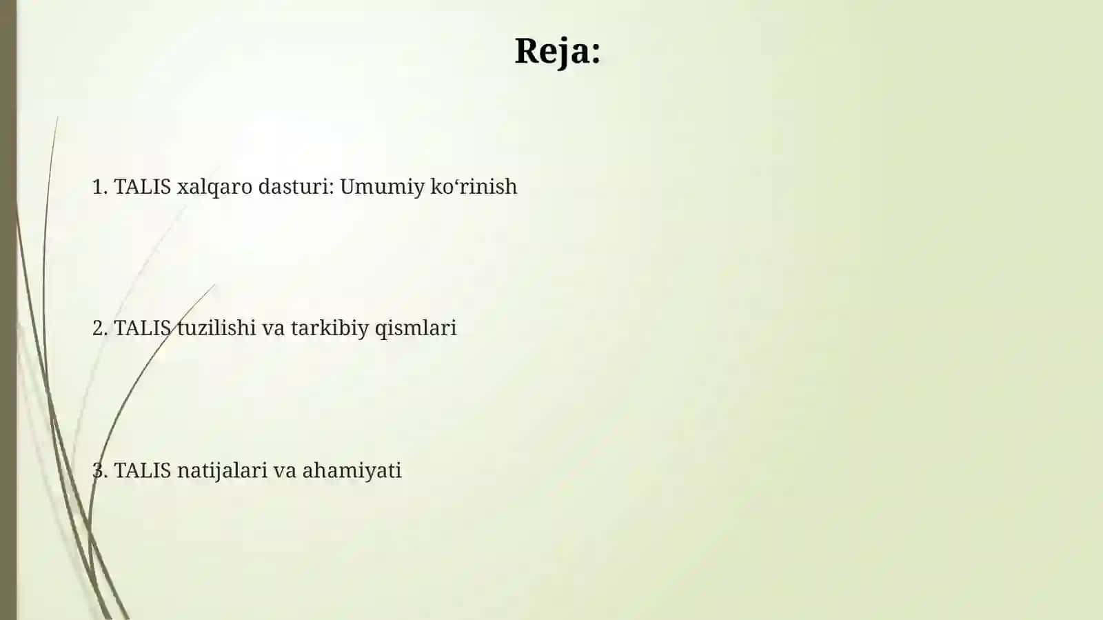 Talis xalqaro baholash dasturi 2