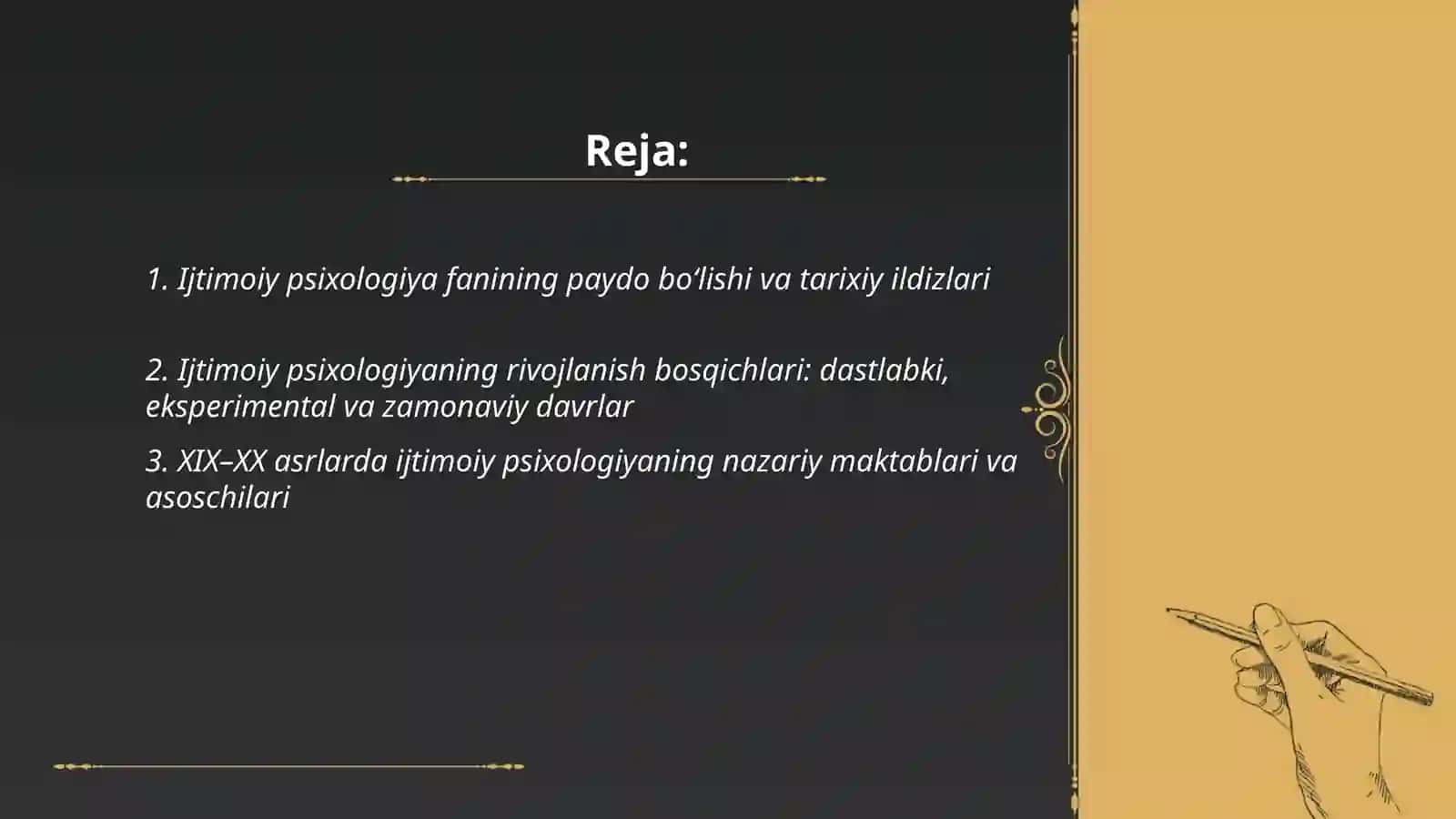 Ijtimoiy psixologiya fanining rivojlanish tarixi va bosqichlari 2