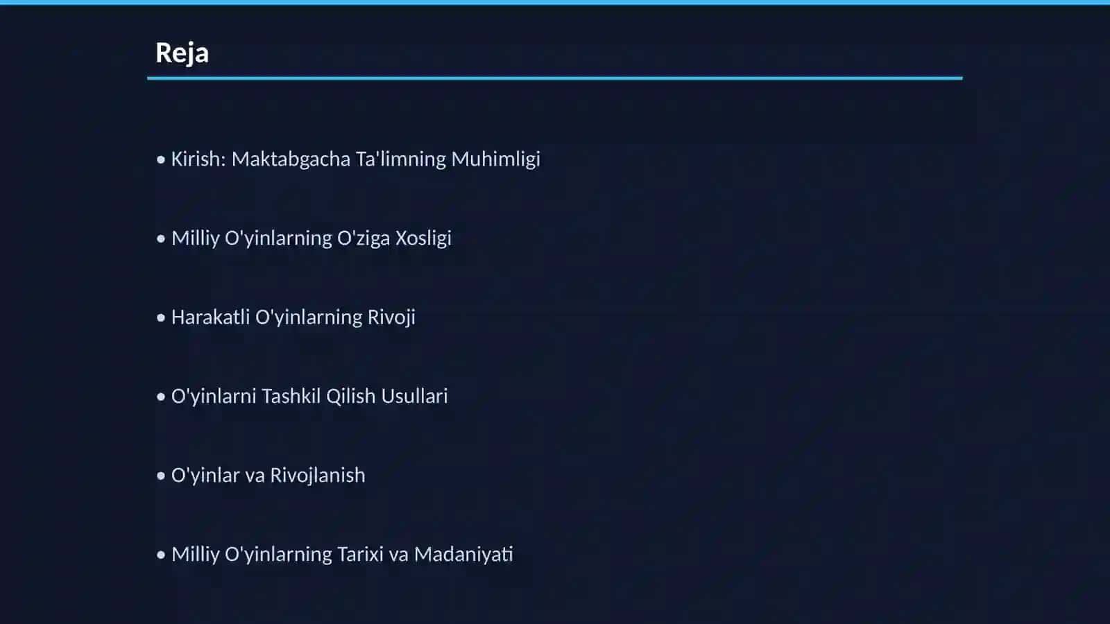 Maktabgacha Yoshdagi Bolalar bilan Milliy va Harakatli O’yinlar 2
