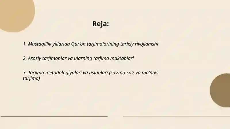 Mustaqillik yillarda Qurʼoning oʻzbek tiliga tarjima qilinishi va taʼsirlari 2