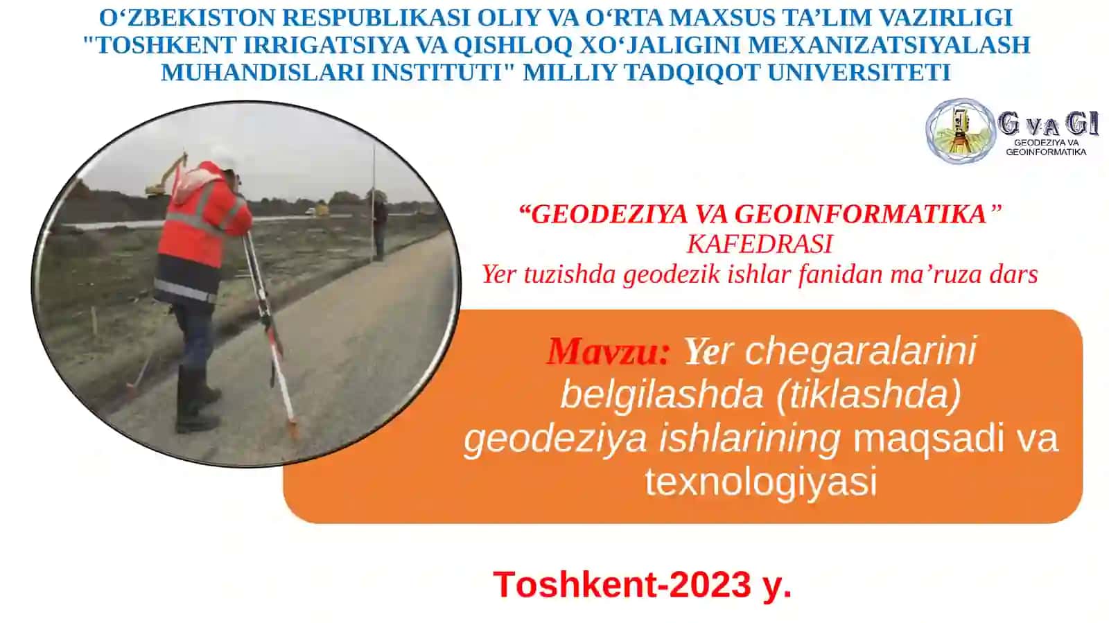 GEODEZIYA VA GEOINFORMATIKA 2