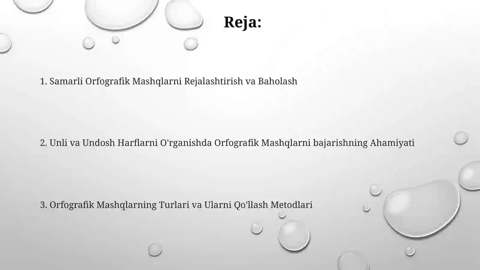 Orfografik Mashqlar 2