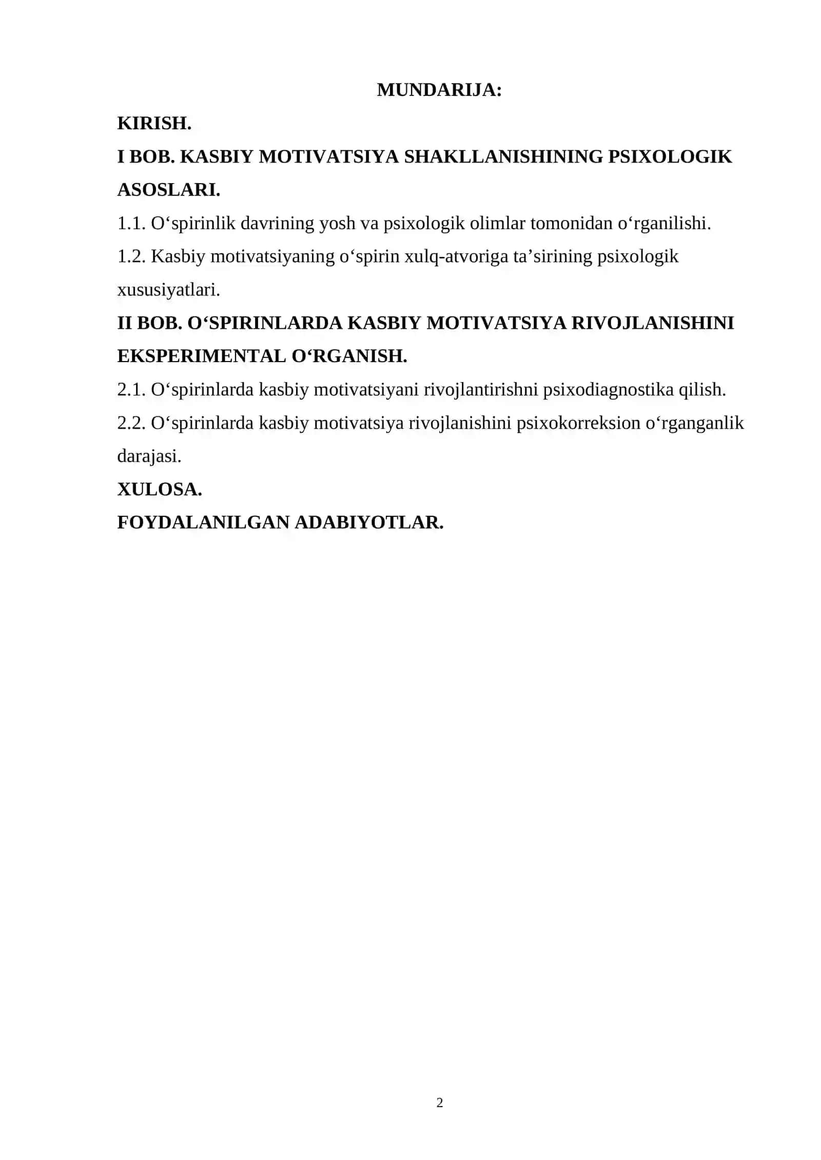 O'SPIRINLIK DAVRIDA KASBIY MOTIVATSIYANING SHAKLLANISHI 2
