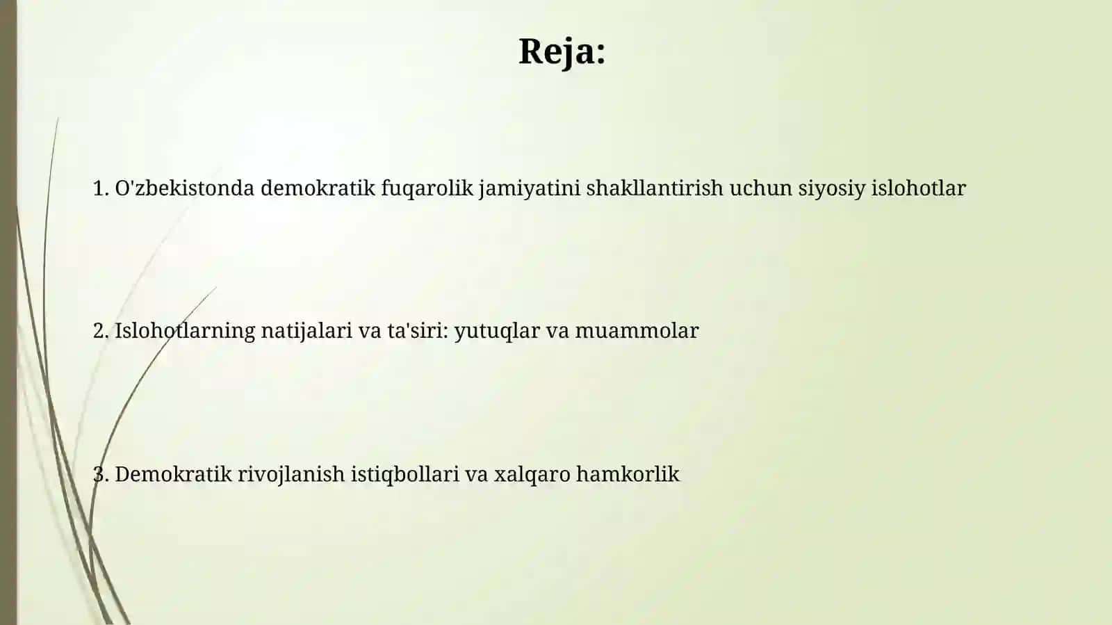 Demokratik fuqarolik jamiyatiga yo'l 2