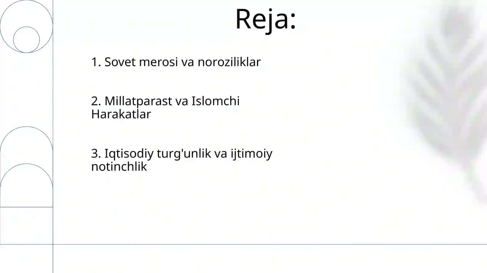 Sovet merosi va noroziliklar 2