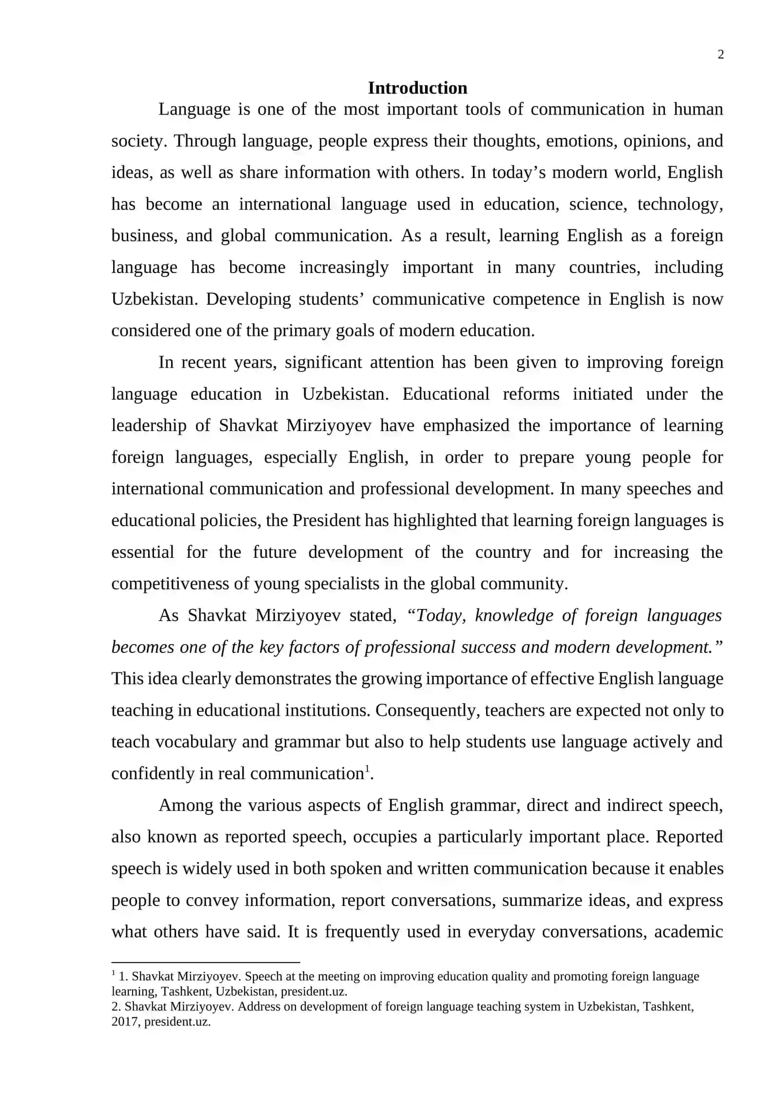 Theoretical Foundations of Teaching Direct and Indirect Speech 2