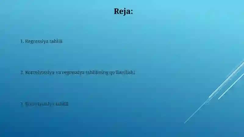 Korrelyasion va regression tahlil 2
