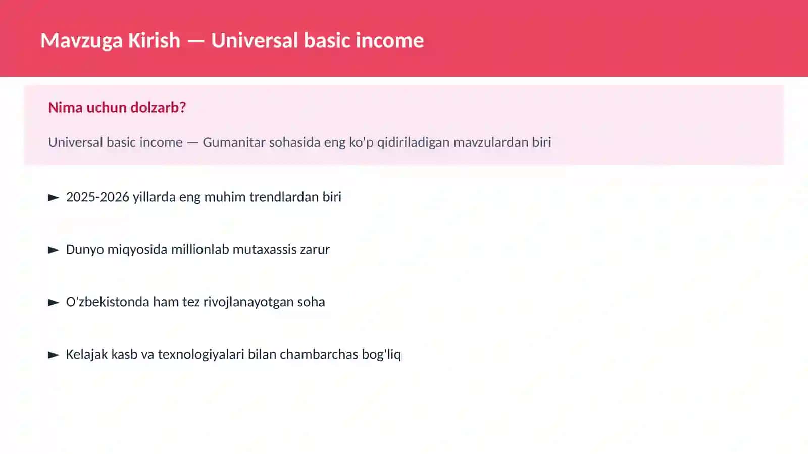 Universal basic income 2