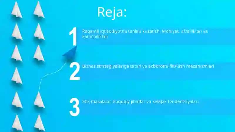Raqamli iqtisodiyotda tanlab kuzatish 2