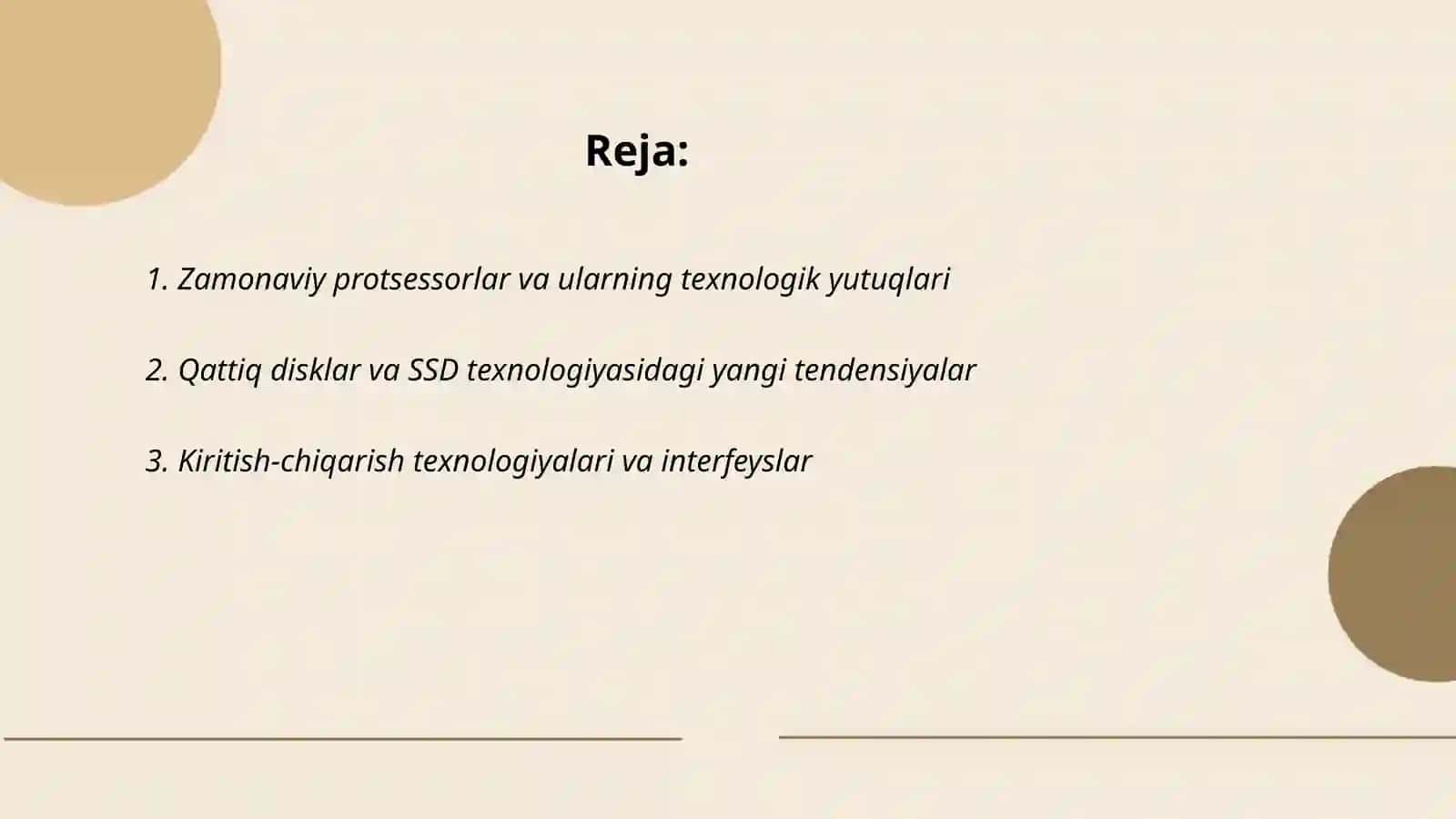 Zamonaviy shaxsiy kompuyuter tehnikasining rivojlanish tendentsiyalari 2