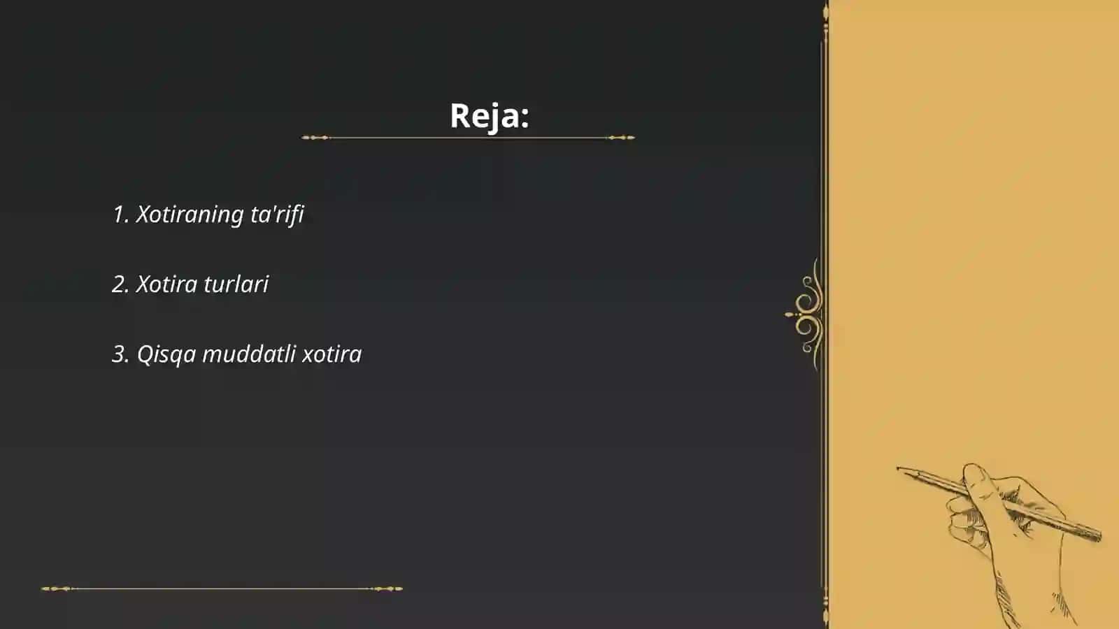 Xotira turlari va uning jarayonlari 2