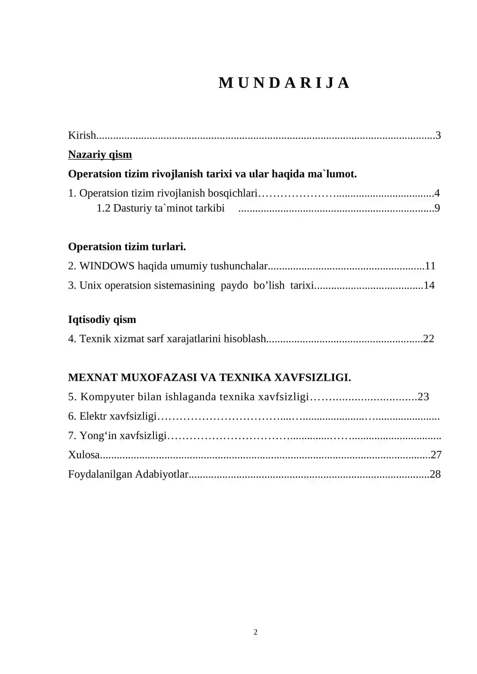 KT: ”INFORMATIKA VA AT” YONALISHI 2
