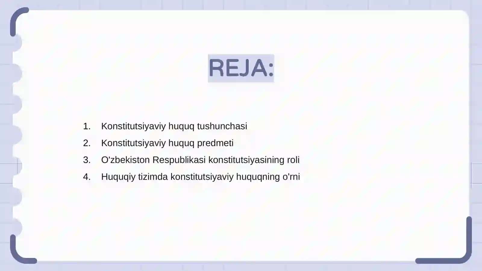 O‘zbekiston Respublikasi Konstitutsiyaviy huquqining tushunchasi va predmeti 2