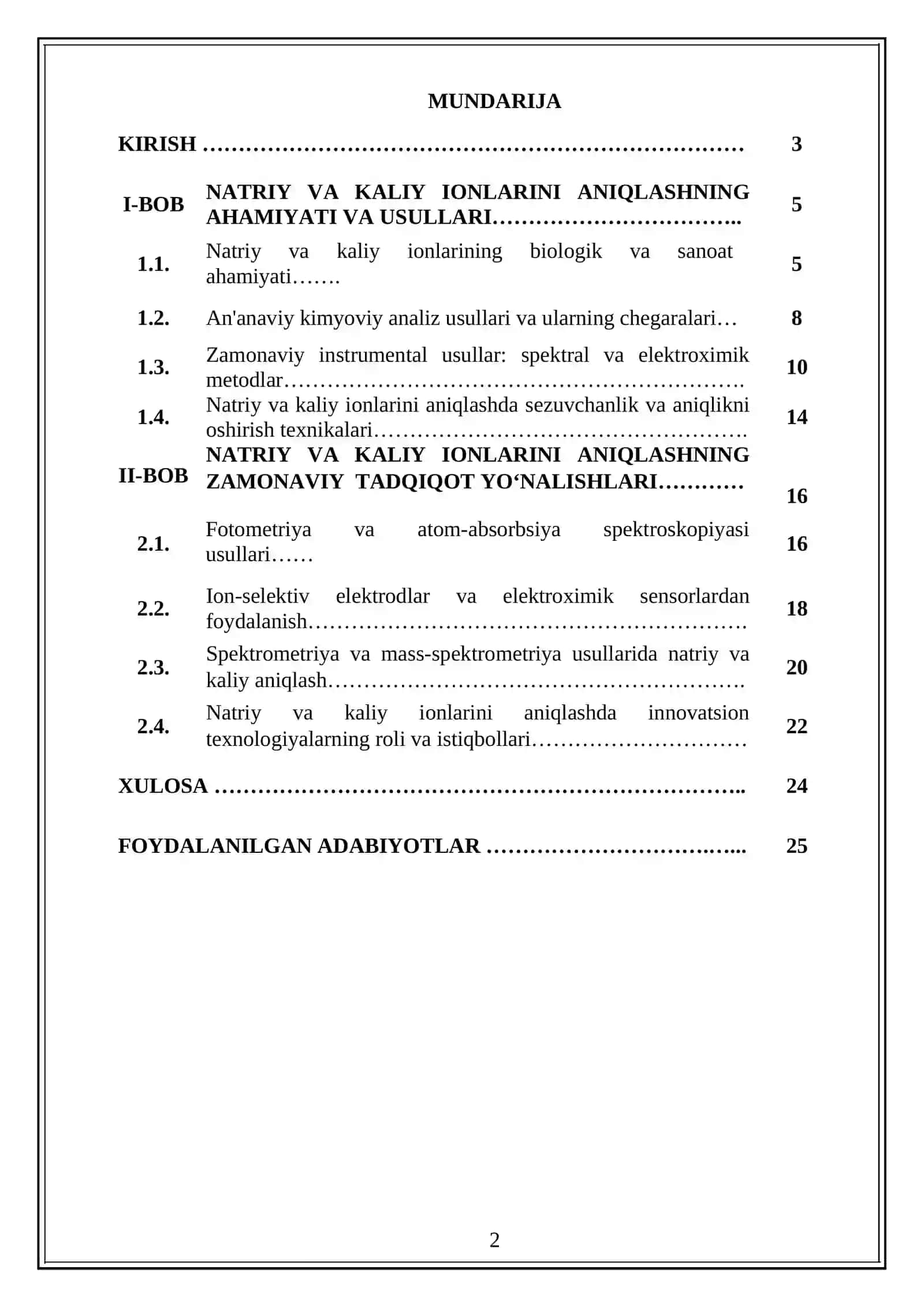 KIMYOVIY ANALIZDA NATRIY VA KALIY IONLARINI ANIQLASHNING ZAMONAVIY USULLARI 2