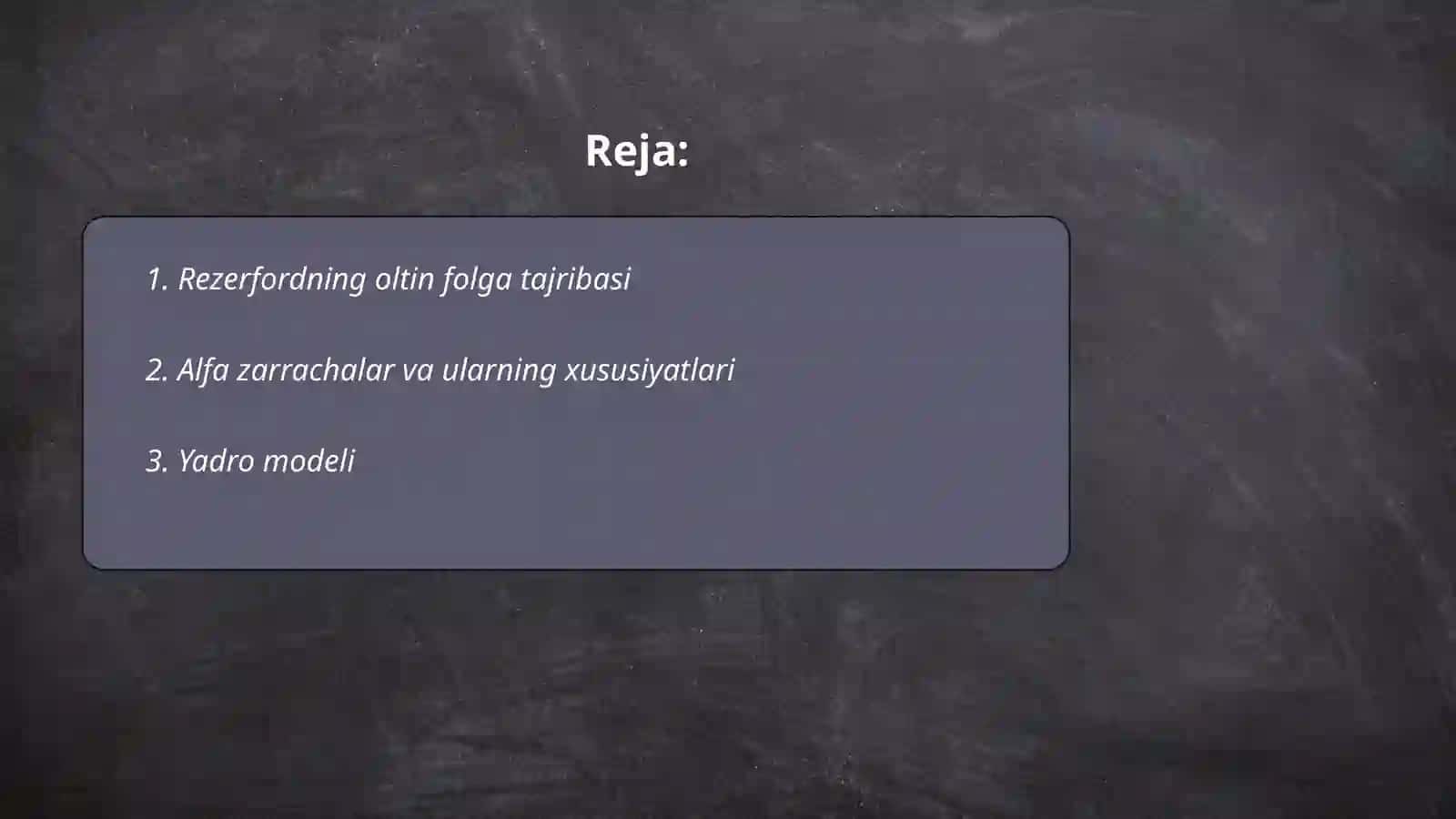 Rezerfordning oltin folga tajribasi 2