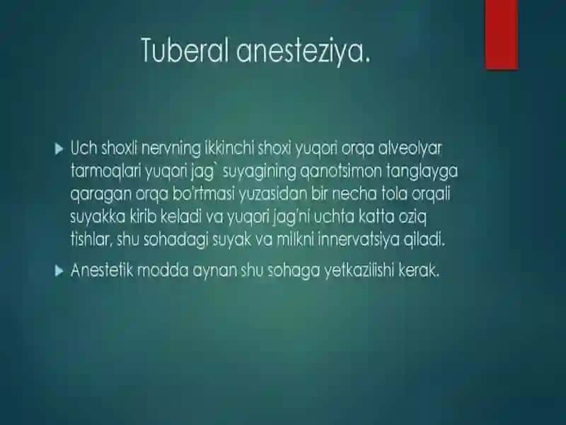 Tuberalniy anesteziya 2