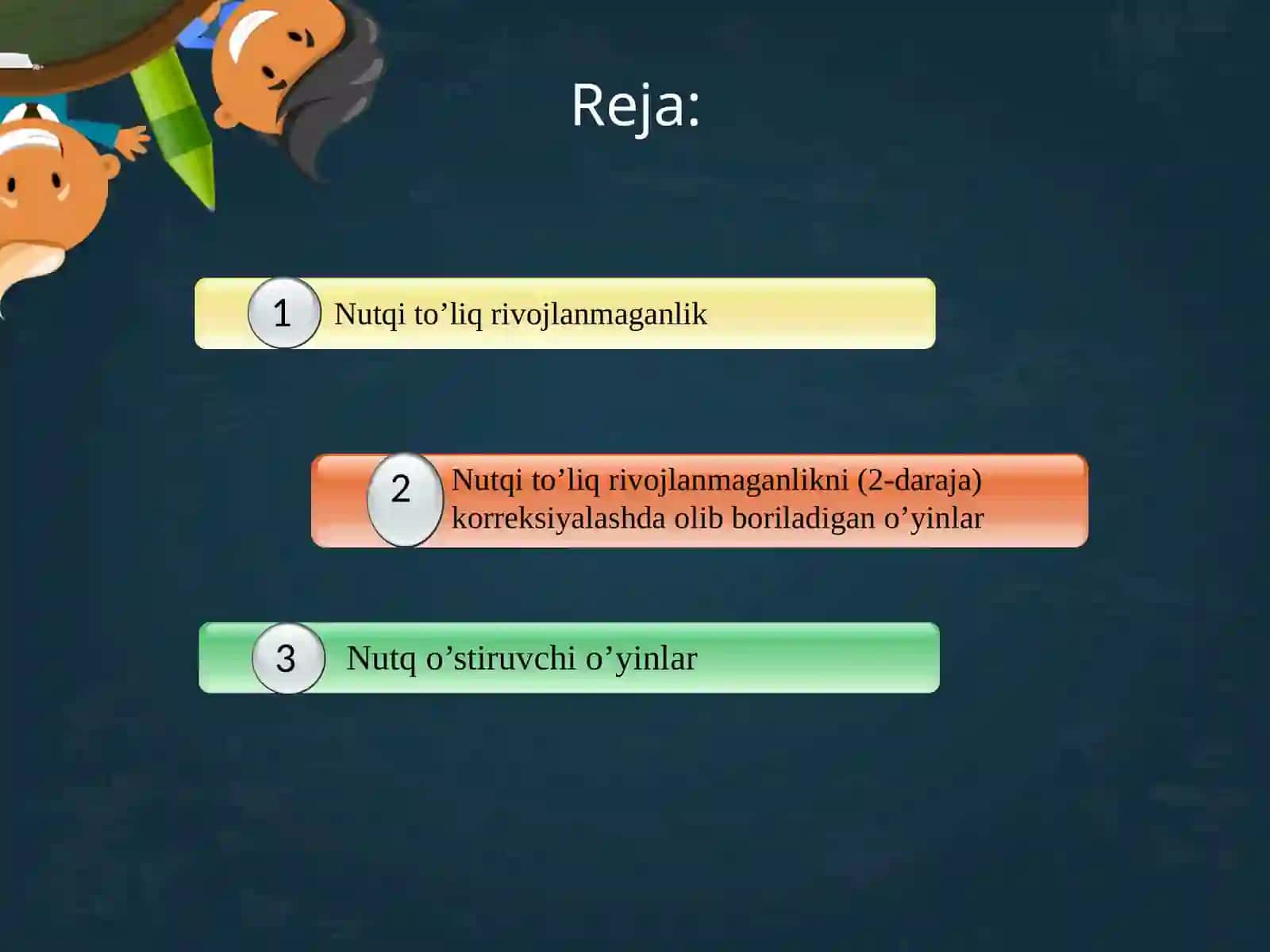 Nutqi to’liq rivojlanmaganlikni (2-daraja) korreksiyalashda olib boriladigan o’yinlar 2