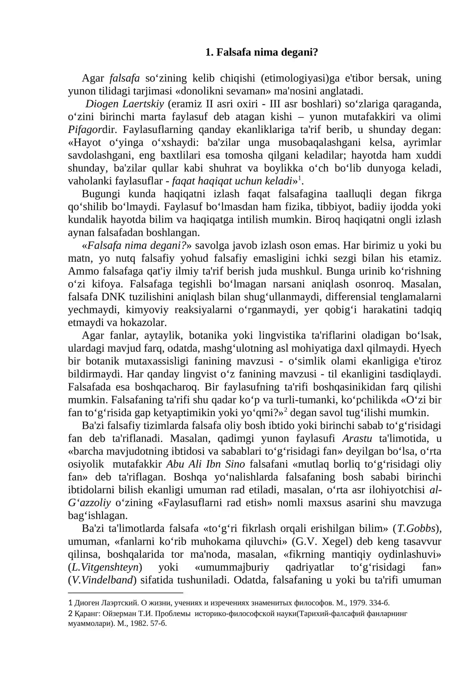 FALSAFA MAVZUSI VA FALSAFIY BILIMLAR MOHIYATI 2